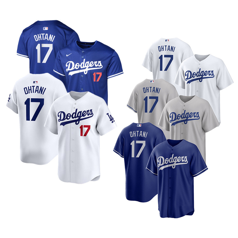 Jersey Dodgers MBL 17 Ohtani Shohei Otani ชุดเบสบอลปัก