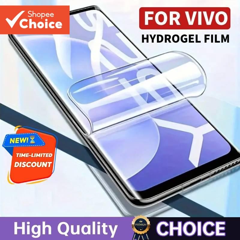 ตัวป้องกันหน้าจอแบบนุ่ม HD ฟิล์มไฮโดรเจลสําหรับ VIVO V29 V30E V30 V27 V40 V50 V200 Pro 5G คลุมทั้งหมด
