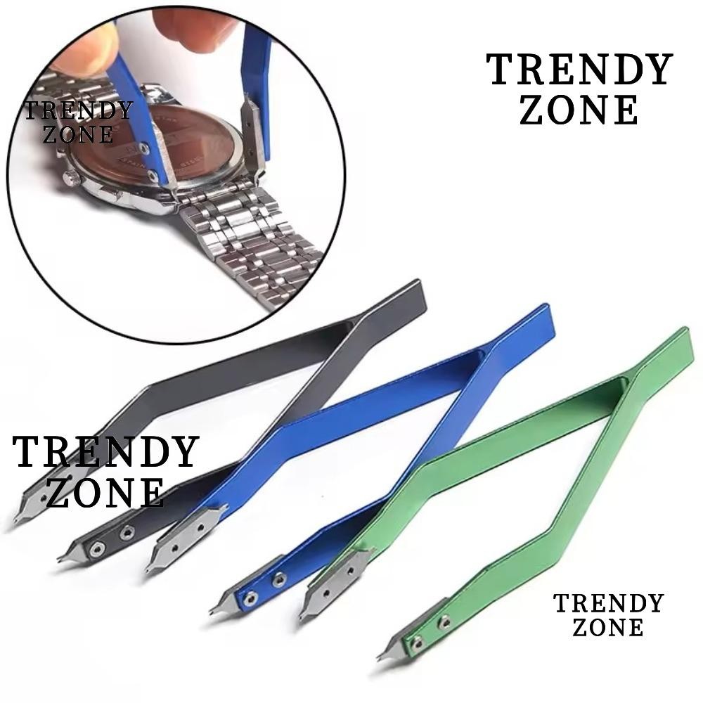 TRENDYZONE Watch Spring Bar Remover, Precision HIgh Hardness Spring Bar คีม, HIgh คุณภาพโลหะ V รูปซ่อม Tweezer คลิปช่างซ่อมนาฬิกา