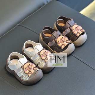 รองเท้าเด็ก รองเท้าหัดเดินเด็ก ลายคาปิบาลา ระบายอากาศ พื้นกั…