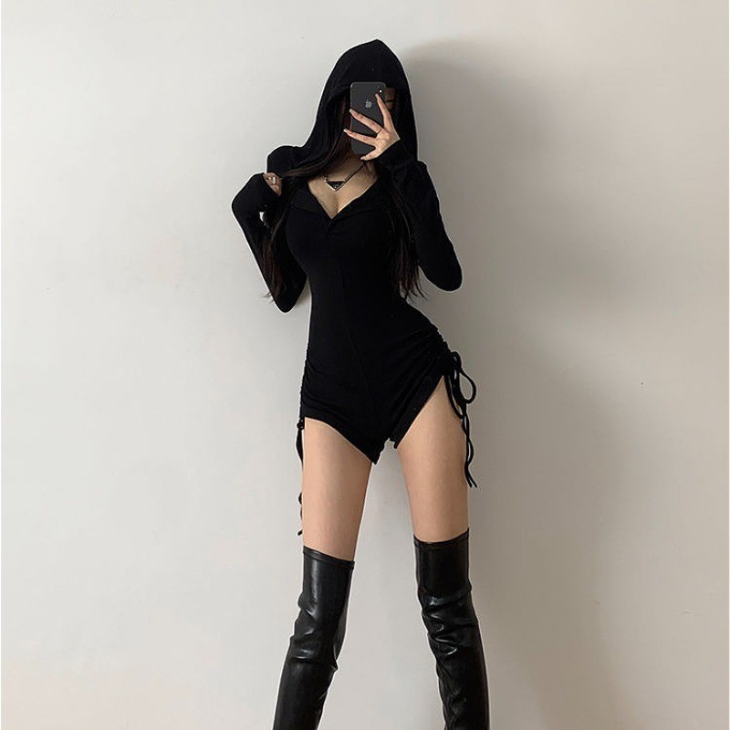 อเมริกันเอวสูงบอดี้สูทผู้หญิงแขนยาว ชุดจั๊มสูท穿着舒适紧身女士高腰美国身体套装长袖连体衣 - รูปที่ 4