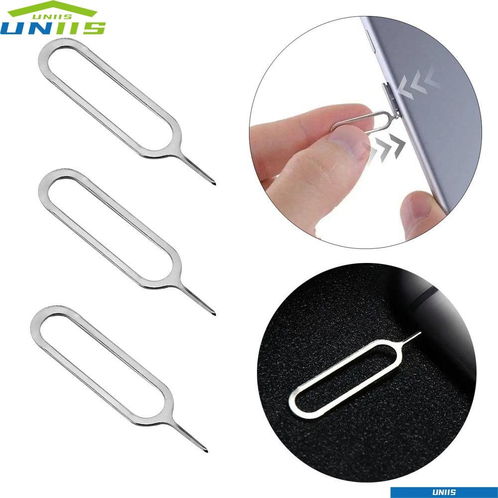 UNIIS 1/10PCS Card Extractor, Universal โทรศัพท์อุปกรณ์เสริมซิมการ์ดถาด Ejector, โลหะเปิด Pin เข็ม Key เครื่องมือสําหรับ Android