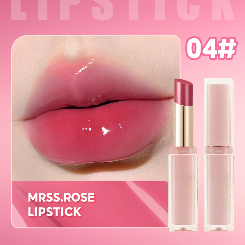 ลิปสติก Gege Bear Water Light Mirror Glass Jelly Lipstick สีขาว ลิปกลอสเนื้อไม่หลุดง่าย ราคา ถูกที่สุด ดีลบีเคเค แกลเลอรีภาพที่ 5