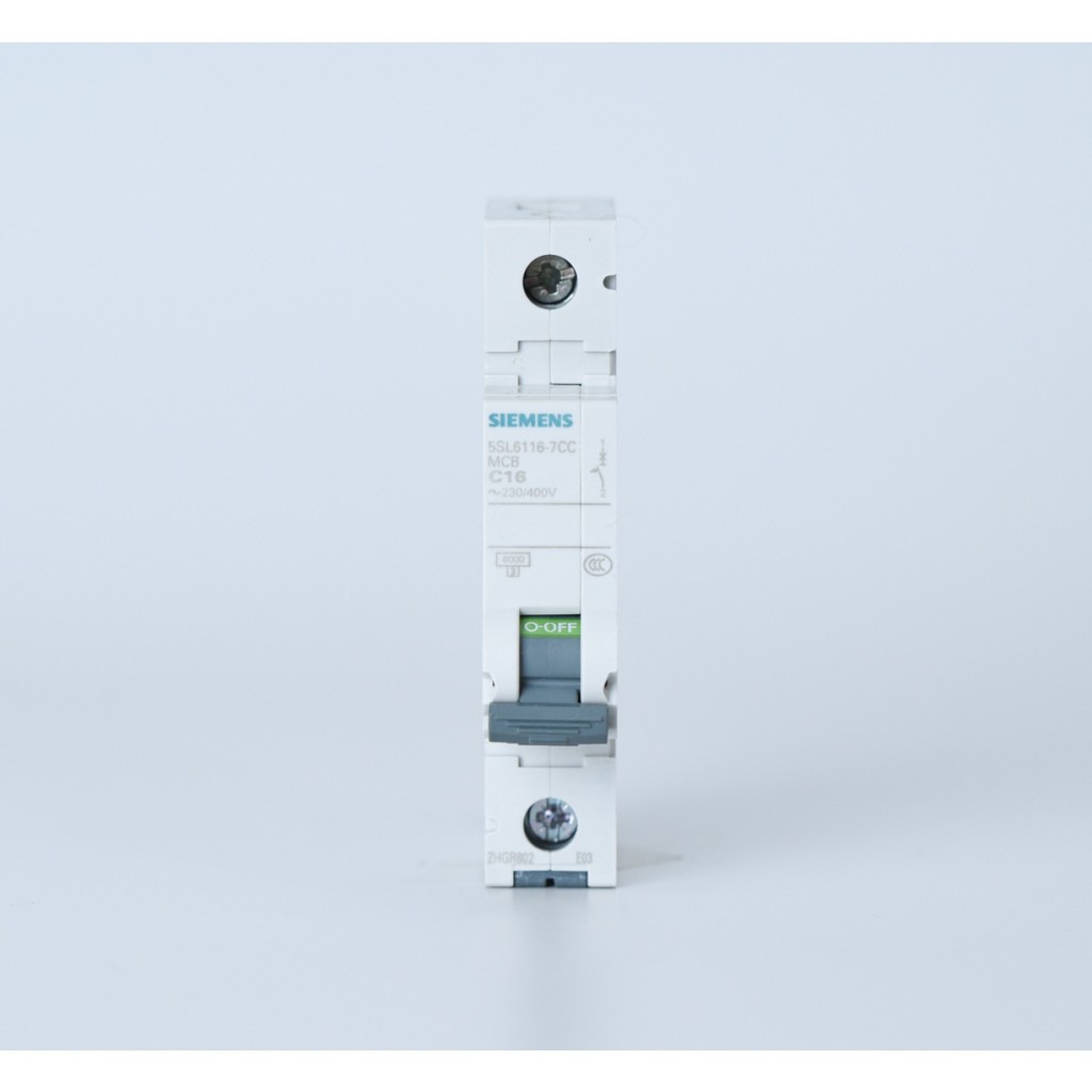 ♠️Shopaom61 SIEMENS ลูกย่อย MCB 1P 16A 6kA รุ่น 5SL6116-7CC สีขาว สินค้าในไทย