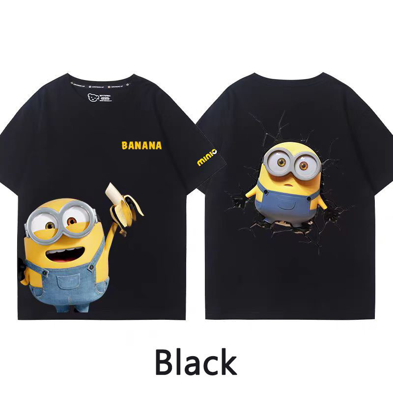 เสื้อยืดมินเนี่ยนสำหรับครอบครัวและปาร์ตี้ ชุดพ่อแม่ลูก ใส่สบาย นุ่ม อ่อนโยนต่อผิว เหมาะกับทุกคน - รูปที่ 2