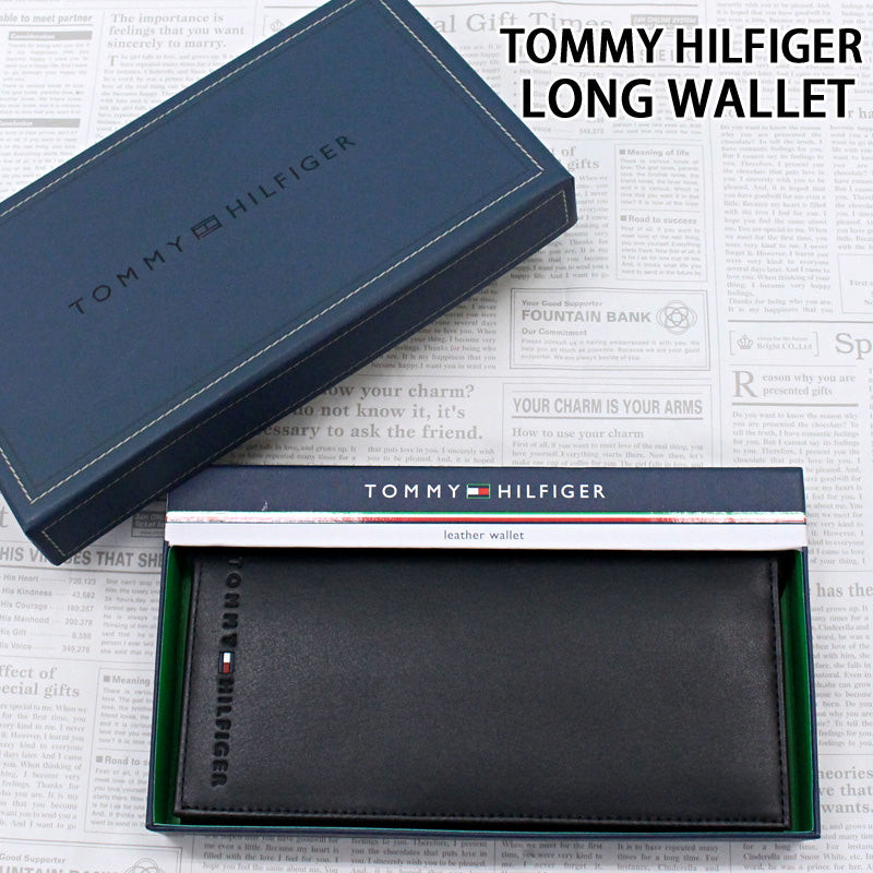 TOMMY HILFIGER กระเป๋าสตางค์หนังใบยาวรุ่น Wellesley