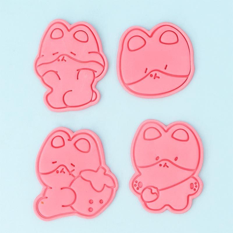 ชุดเครื่องตัดคุกกี้ Baekhyun Teolaegi 4 ชิ้น น่ารัก 3D DIY การ์ตูน เครื่องมือทำขนม เครื่องมือทำเค้ก 