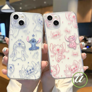 แฟชั่นแองเจิลเย็บคู่รักกราฟิติน่ารัก เคส เข้ากันได้กับ IPhone 13 17 14 11 15 12 16 Pro Max X 7Plus 8 7 15 16 Plus XR XS