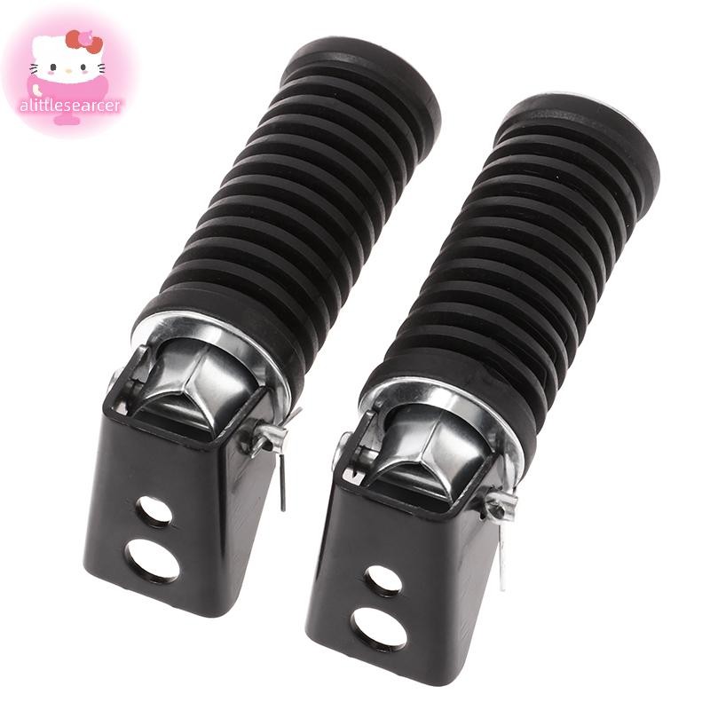 Alittlesearcer 2 ชิ้นรถจักรยานยนต์ด้านหลัง Footrests รถจักรยานยนต์หมุดเท้าใช้งานร่วมกับ Suzuki GS125 GN125 Motocross อุปกรณ์เสริมรถจักรยานยนต์เหยียบ EN