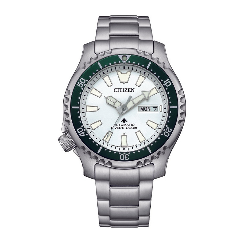 ข้อมือ Citizen Promaster White Dial Automatic Stainless Steel Men's Watch NY0168-64A