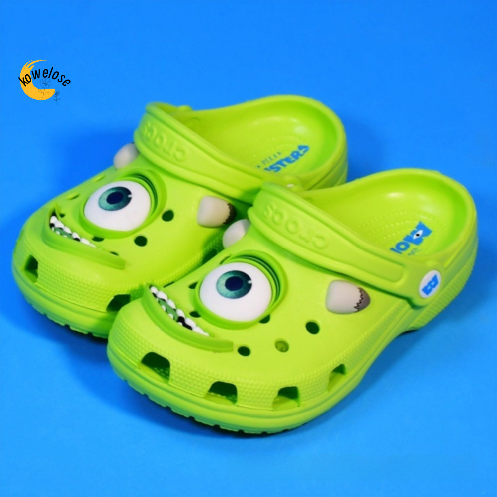 รองเท้าแตะ KOWELOSE, รองเท้า DIY Decor EVA Hole, รองเท้าแตะชายหาดกันลื่นพื้นหนากันน้ําฤดูร้อน