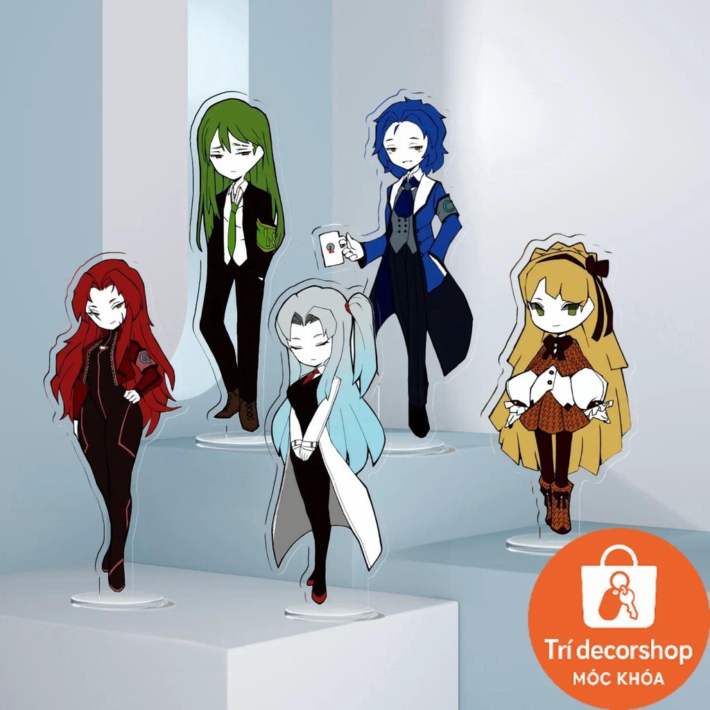 Lobotomy Corporation Standing Anime KeyChain Library of Ruina Men Key Chain สําหรับ