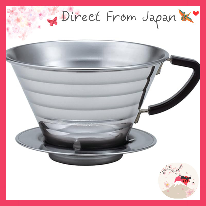 Kalita Coffee Dripper Stainless Steel Wave Series for 2-4 People 185 #05033