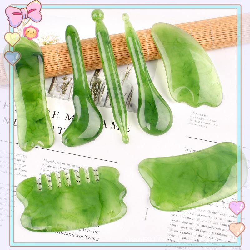 [ความงาม] 1 ชิ้น GUASHA เครื่องมือนวดใบหน้าคอร่างกายนวดเครื่องมือความงาม SPA Skin Caring คอบรรเทาอาการปวด Scraper Scraping นวด Board {ขาย}