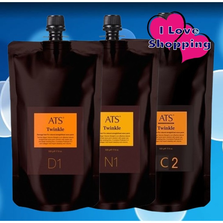 ATS Twinkle 500 g น้ำยา Down Perm และ Up Perm สูตร คอลลาเจน เพิ่มความชุ่มชื้น