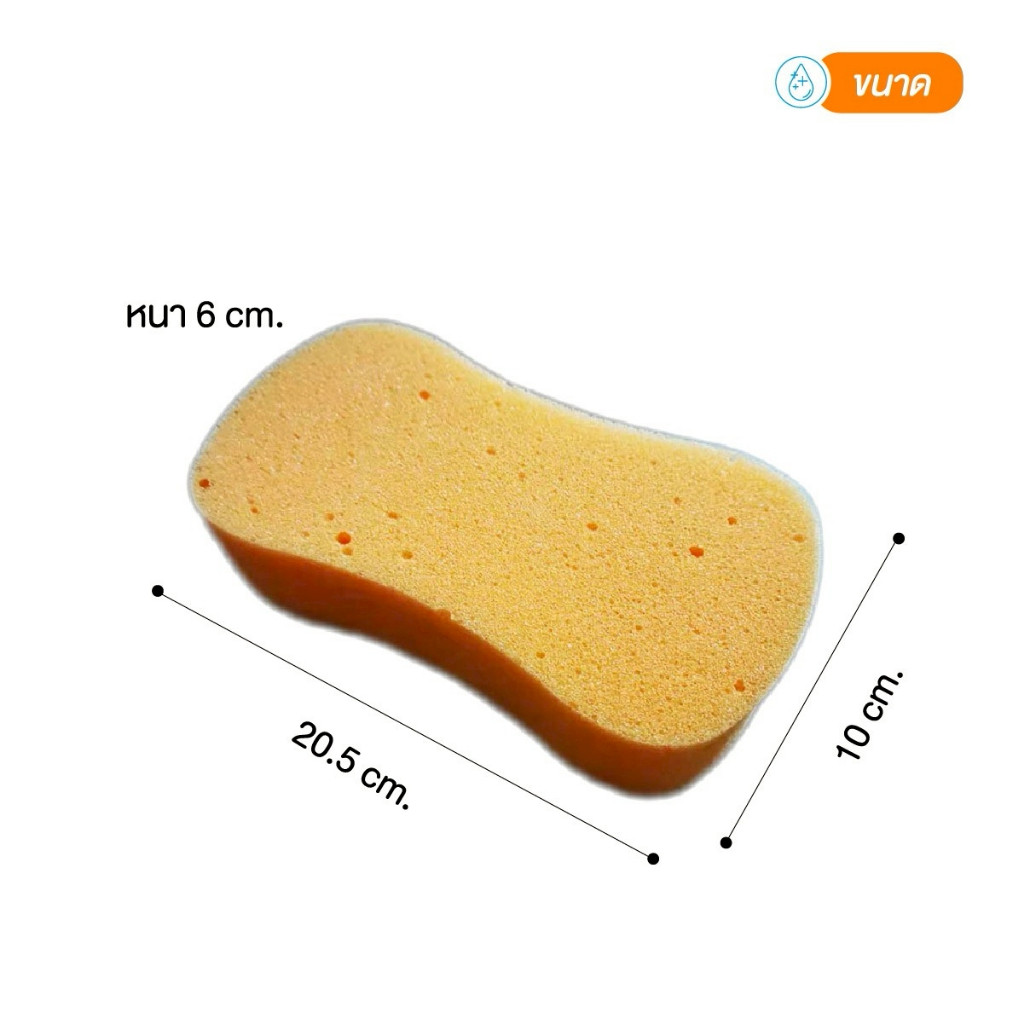 NiftyHome ฟองน้ำล้างรถ อเนกประสงค์ เหนียวนุ่ม หนา รถไม่เป็นรอย ล้างรถ ทำความสะอาด