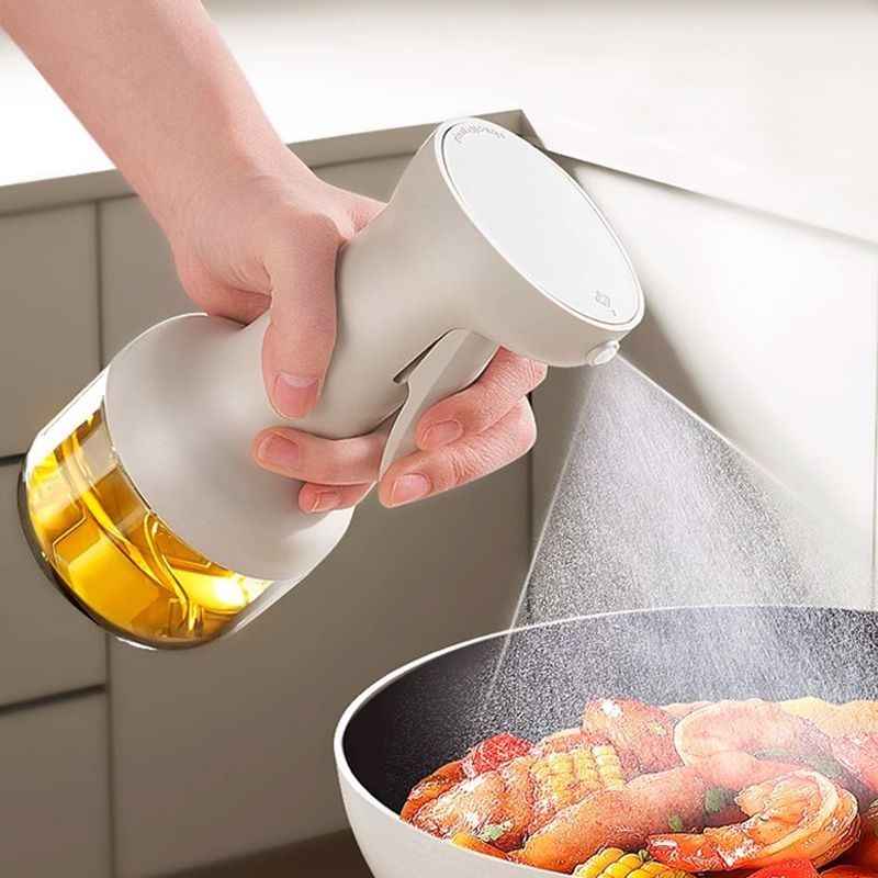 帅仕喷油壶玻璃喷雾油壶厨房家用防漏不挂油食品级喷油瓶Shuaishi oil spray kettle glass spray oil kettle kitchen household20250525