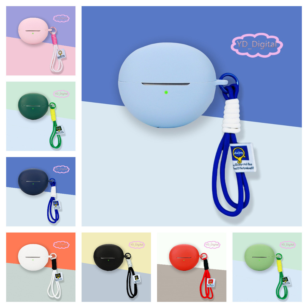 Case for Honor CHOICE EarBuds Clip Silicone Protective Cover Protective Earphone Soft Cover Shell Anti Dust Earbuds Sleeve Hand Rope Strap Accessories