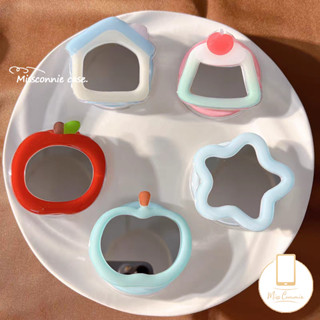 แฟชั่นผลไม้น่ารักที่วางแหวนแบบพับได้สากลทําให้กระจกเคลือบเงา…