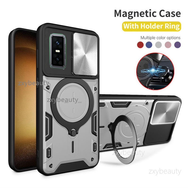 ปลอกสําหรับ Infinix GT 30 Pro 2025 5G 4G กรณีกันกระแทกแม่เหล็กผู้ถือแหวนรถยนต์สําหรับ GT30Pro ขาตั้งกรณี