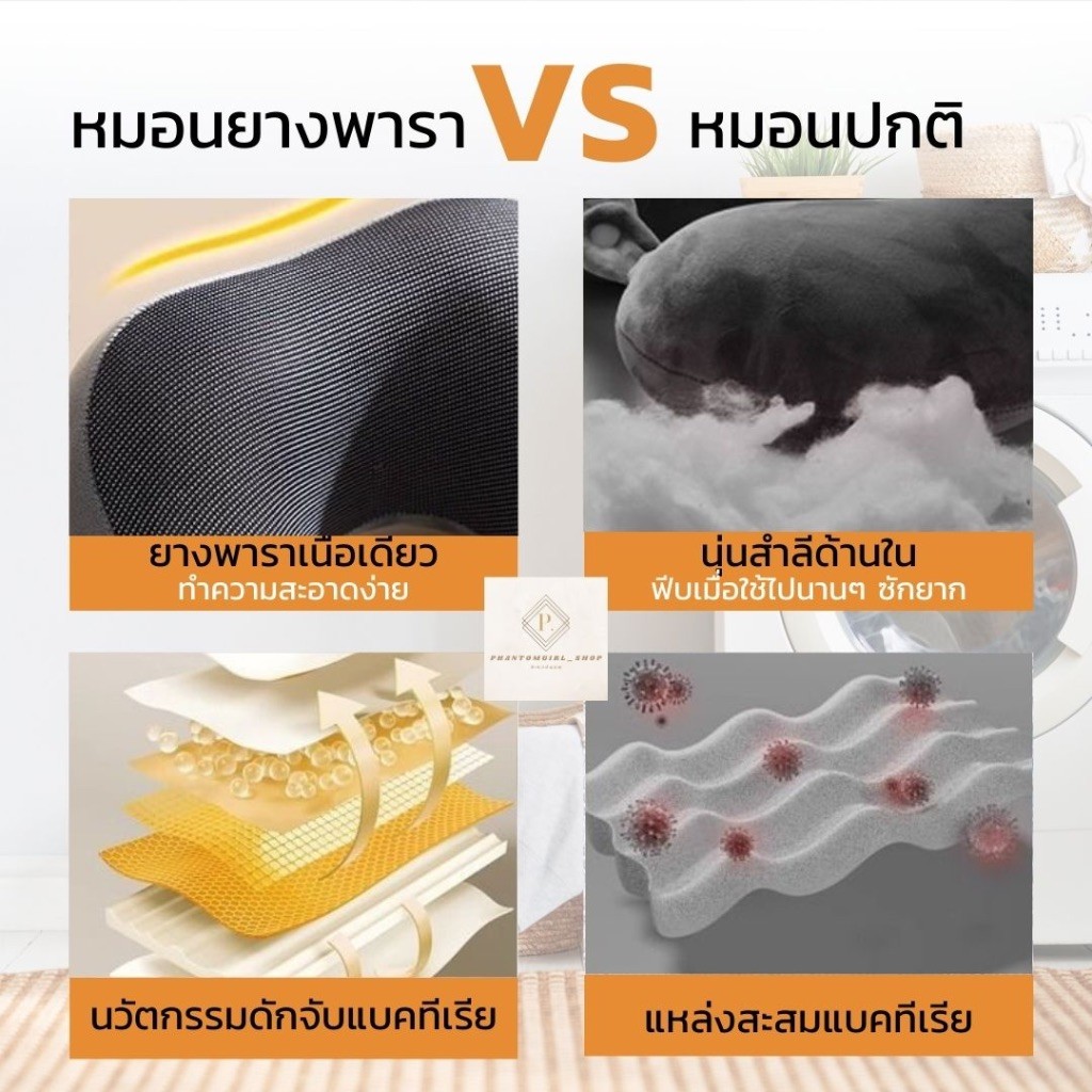 พร้อมส่ง🌈 หมอนรองคอเพื่อสุขภาพ หมอนรองคอ แบบยางพารา ช่วยลดอาการปวดเมื่อย หมอนยางพารา หมอนรองคอแบบพกพา ราคาถูกที่สุด - รูปที่ 4