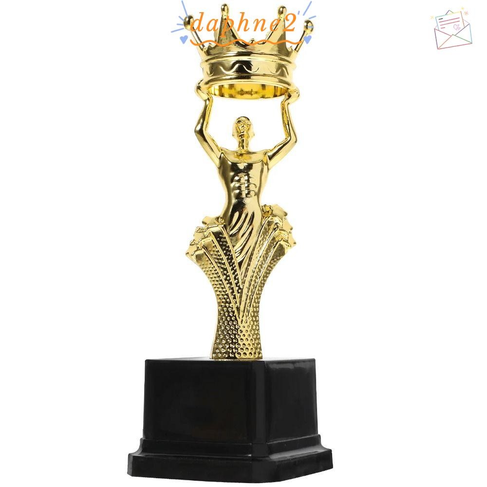 ถ้วยรางวัล ดาฟเนส ถ้วยรางวัลพลาสติกสีทองร้องเพลงเต้นรําการแข่งขันโรงเรียนฟุตบอลรางวัลซัพพลายรูปปั้นทองขนาดเล็กเด็กรางวัลกีฬ