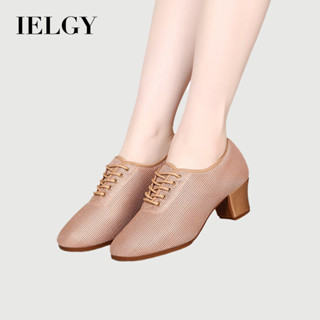 IELGY รองเท้าเต้นรํา Breathable ตาข่ายแบบละตินผู้หญิง Soft-S…