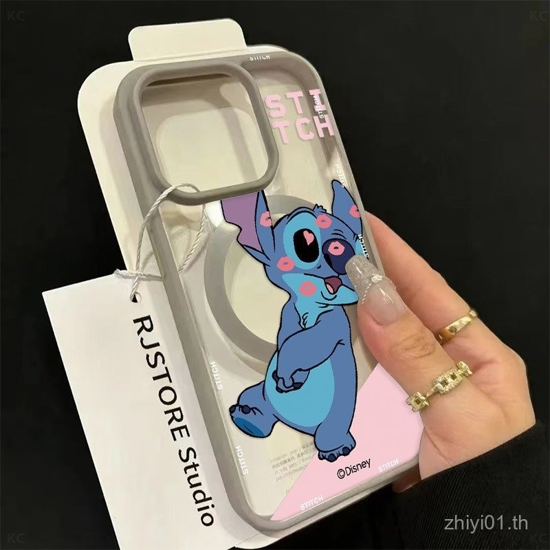 เคสโทรศัพท์แม่เหล็กโปร่งใสสีน้ำเงิน Zai Zai ยอดนิยม ใช้ได้กับ iPhone 11 Pro Max 12 13 14 15 16 Pro M