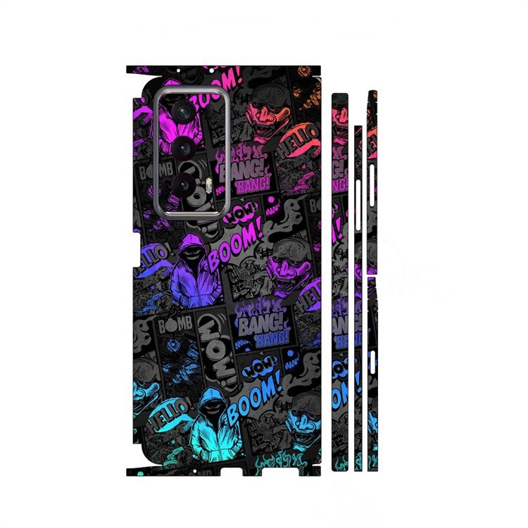 Garskin Protector 3M สีสันผิวสําหรับ Honor Magic VS V2 VS ฟิล์มรูปลอกผิว Aurora ฝาหลัง Protector Wra