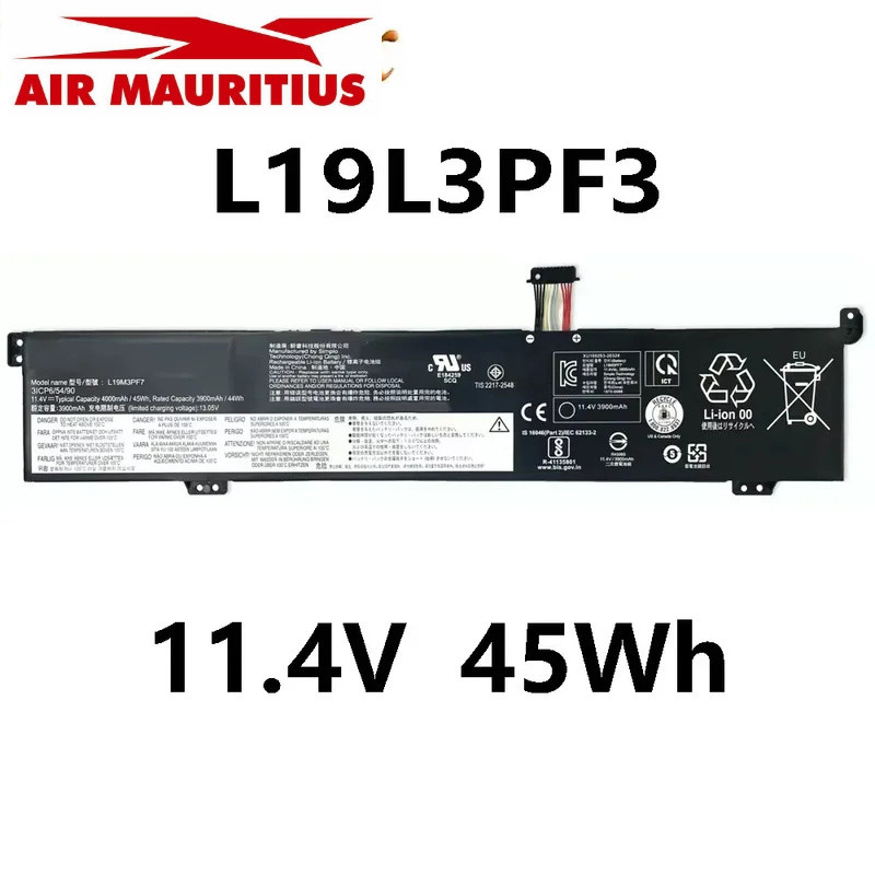 l19d3pf4 l19m3pf7 11.4V 45wh แบตเตอรี่แล็ปท็อปสำหรับ Lenovo IdeaPad Creator 5-15imh05
