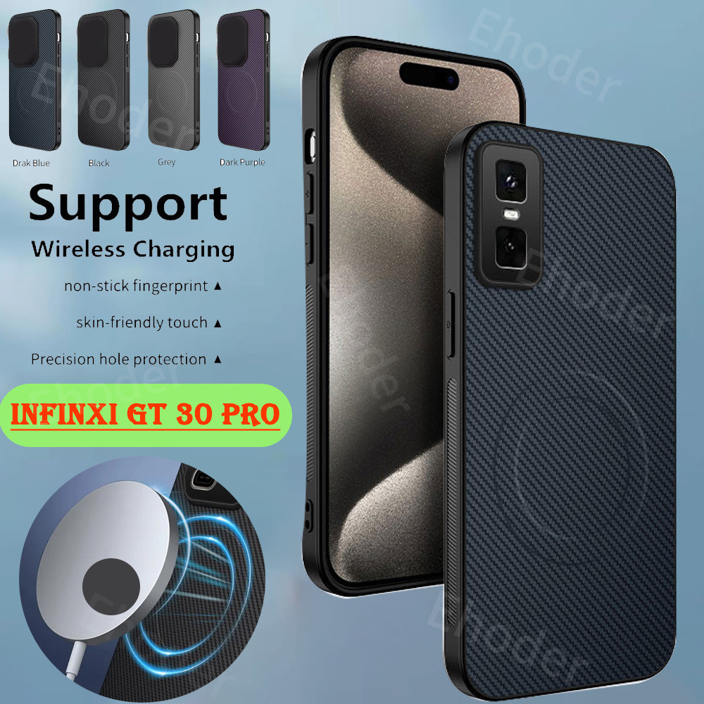 ปลอกสําหรับ Infinix GT 30 Pro 5G 2025 ใหม่แฟชั่นแม่เหล็กกันกระแทกเคสโทรศัพท์สําหรับ GT30Pro GT30 30Pro X6873 หรูหราคาร์บอนไฟเบอร์ฝาครอบ