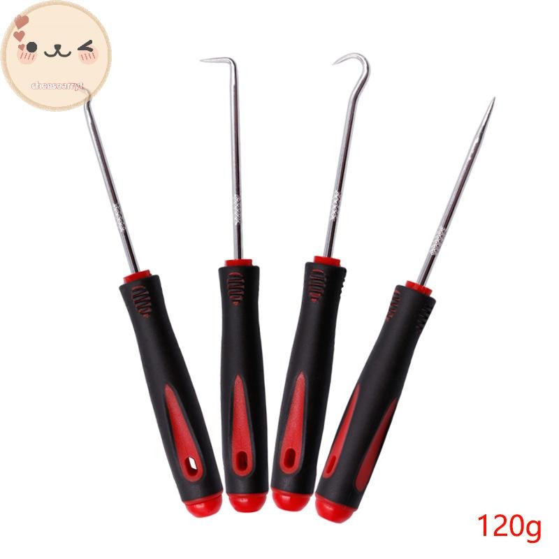 Chee 4PCS รถ Auto รถซีลน้ํามันไขควงชุด O-Ring ซีลปะเก็น Puller Remover เลือกตะขอเครื่องมือ EN