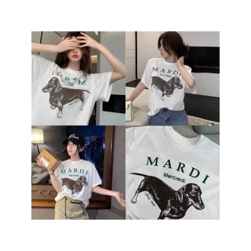 COD✅ (จัดส่งในกรุงเทพฯ) MAO Shop เสื้อยืด Oversize ป้าย Flower  (ดัชชุน)แขนสั้น เสื้อหวานๆ