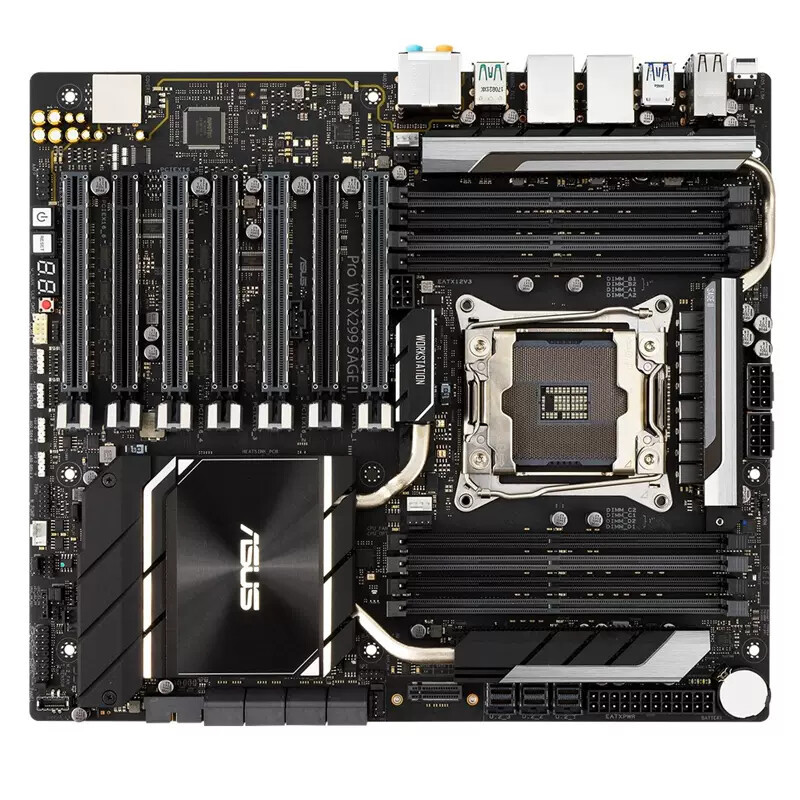 เมนบอร์ด Asus Pro WS X299 SAGE II Intel X299 LGA 2066 พอร์ต R4 CEB ใหม่