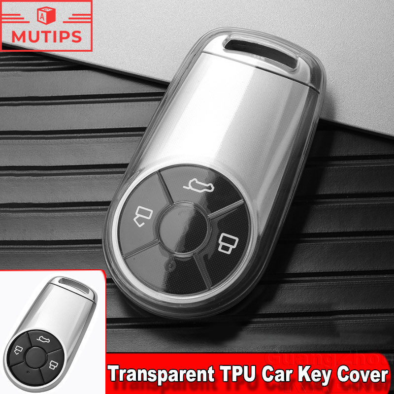 ORA good cat โปร่งใส TPU ฝาครอบกุญแจรถรีโมทพวงกุญแจ Shell Protector สําหรับ ORA good cat 07 รถอุปกรณ์เสริม