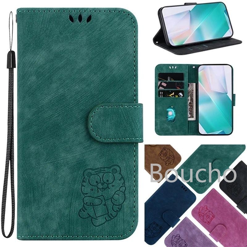 สําหรับRealme 14 5Gกรณีน่ารักTiger FlipสําหรับRealme 14 Pro 5GกรณีRealme 14 Pro + 5Gฝาครอบโทรศัพท์หน