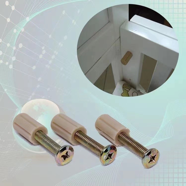 ชุดอุปกรณ์สกรูเตียงเด็กเฟอร์นิเจอร์ ชุดเต็ม อุปกรณ์เชื่อมต่อเตียงเด็ก แผ่นกั้นเตียงขนาดใหญ่ สกรูเตียงเปลที่เข้ากันได้ สากล YWZB - รูปที่ 5