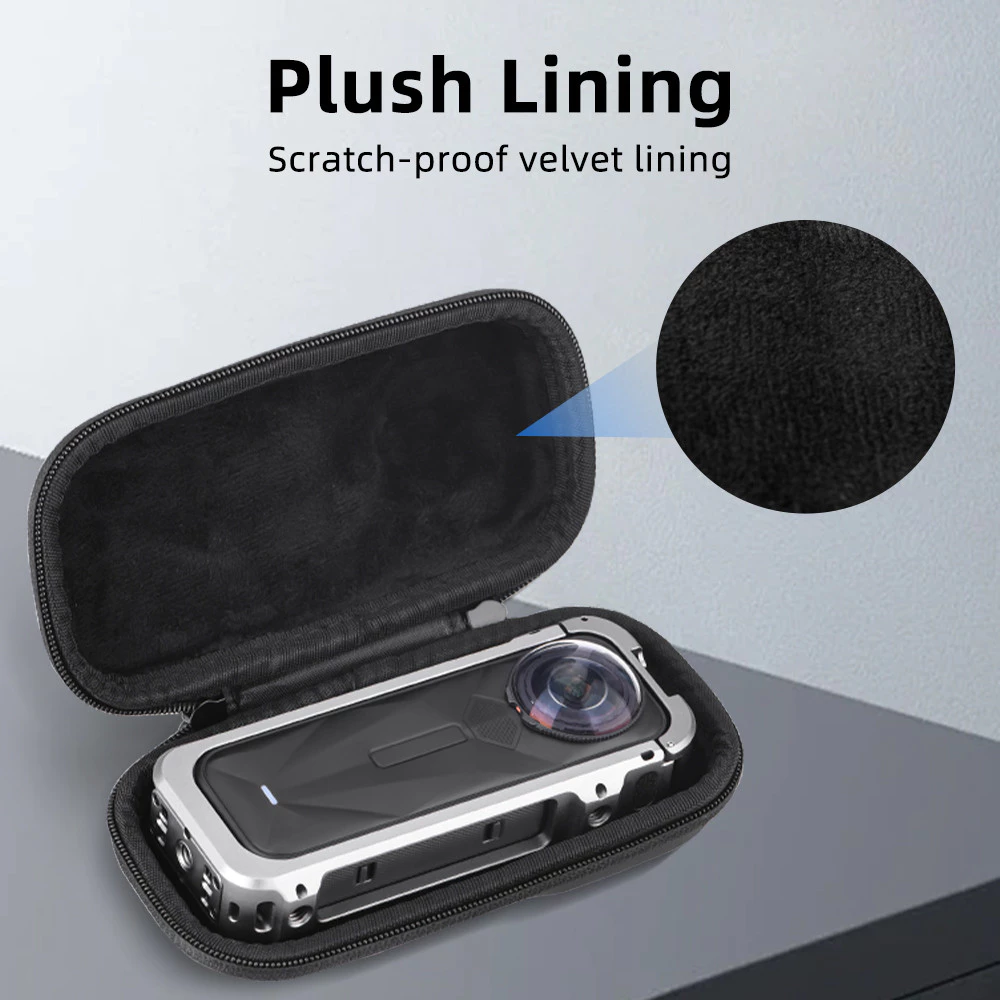 กระเป๋าเก็บของกรงกระต่าย FLYMIL สำหรับ Insta360 X5 โครงโลหะสากลพร้อมตัวล็อคพลาสติกสำหรับอุปกรณ์กล้อง thumbnail 6