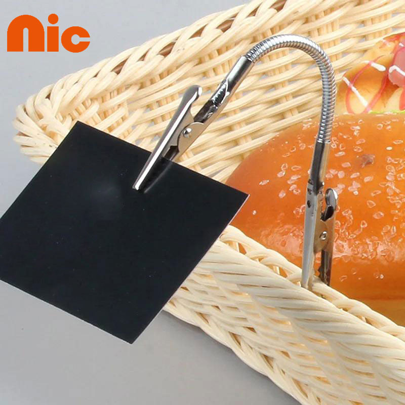 NIC คลิปฉลามสําหรับชั้นวางขายปลีก อลูมิเนียมอัลลอยด์ ภาพถ่าย/จอแสดงผลอเนกประสงค์/ใช้ในบ้าน   สีเงิน