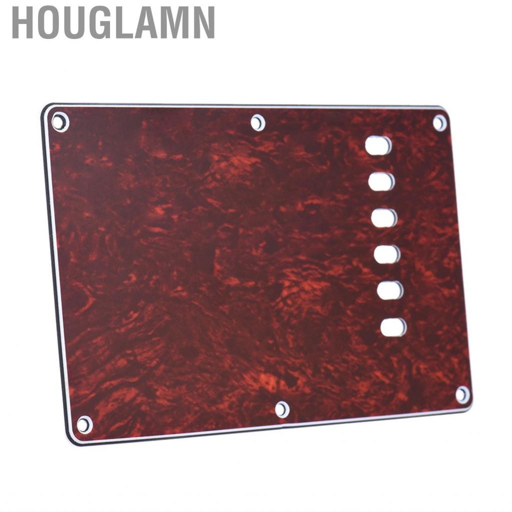 Houglamn Houglamn-th Vintage Style Pvc 4 Cover Backplate กีต้าร์ไฟฟ้าพร้อมหกหลุมสำหรับสตริง 0.09in ค