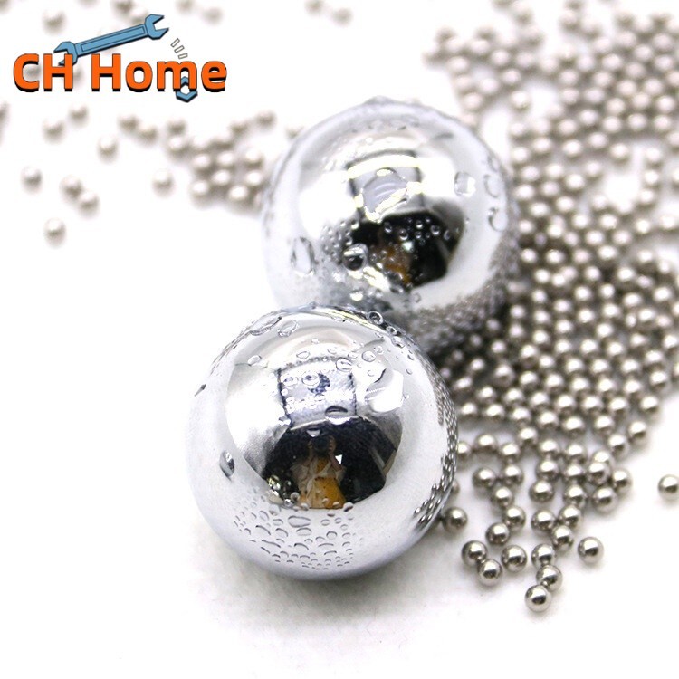 CH ลูก8มิล ลูกเหล็กร่อนเงา ขนาด 8mm 7mm ถุง 1 กิโลกรัม ( ประมาณ 470-490 เม็ดบวกลบ )
