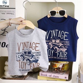 [ZY] 70-150 Ready Stock เสื้อกั๊กผ้าฝ้ายแท้สําหรับเด็ก Casua…