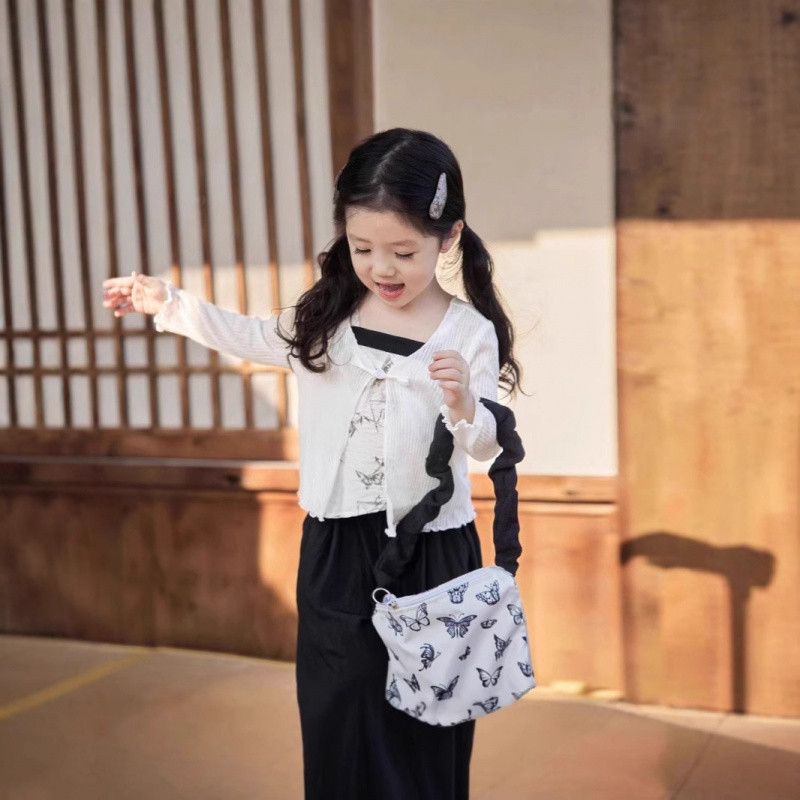 80-130【พร้อมส่ง】เสื้อคลุมแขนยาวเด็กผู้หญิงเนื้อผ้าบาง ติดกระดุมแบบจีน กันแดดและใส่ในห้องแอร์ สไตล์ทันสมัย สำหรับทารกในหน้าร้อน - รูปที่ 5