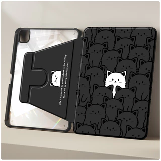 for iPad Air7 M3 2025/iPad Pro11"12.9"/iPad Air5/4 10.9/IPAD 11th gen A16 iPadmini6/7 10th 9th 8th Gen 7th 10.2" ป้องกันการงอ丨 360°หมุนได้丨ป้องกันสิ่งสกปรก丨ป้องกันการตก丨เคสหนังกัน丨ช่องใส่ปากกา丨บางเบาและง่ายต่อการพกพา A930