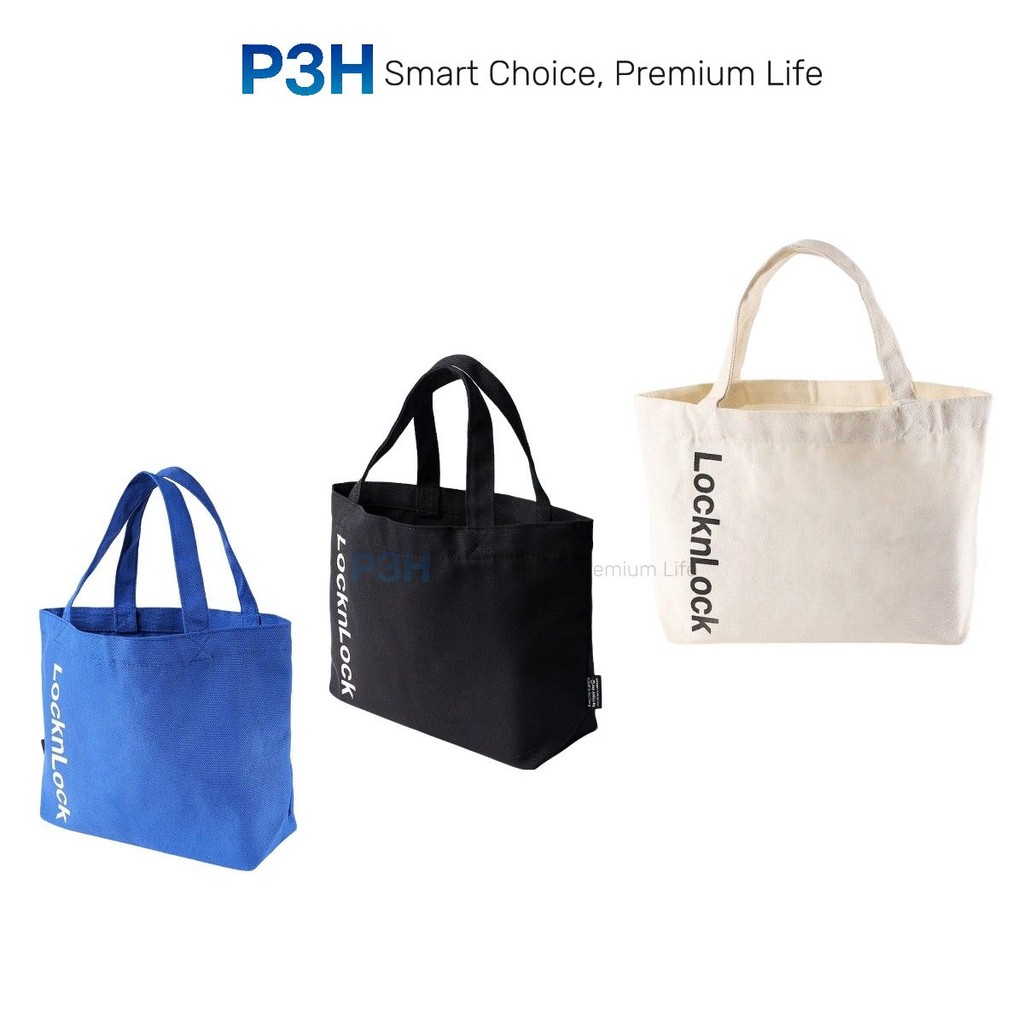 LocknLock Daily Multi-Purpose Bag กระเป๋าผ้าใบสําหรับกล่องอาหารกลางวันขวดน้ํา HWB825 P3H