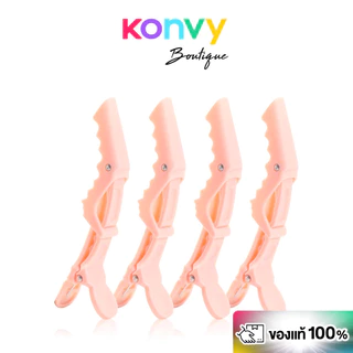 KVY Positioning Hair Clips Set เซทกิ๊บแบ่งช่อผมปากใหญ่ 4ชิ้น.