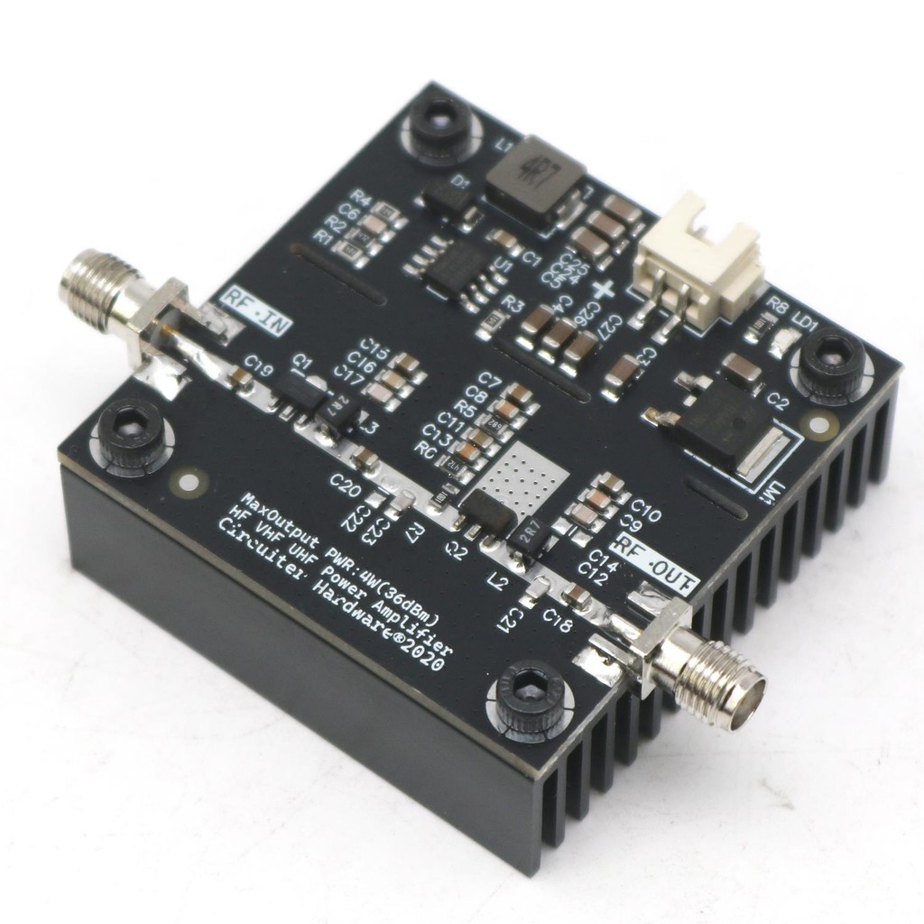 0.5MHz ~ 800MHz 4W บรอดแบนด์เครื่องขยายสัญญาณ RF POWER AMP VHF UHF เครื่องส่งสัญญาณ FM 433 Mhz Walkie talkie Shortwave คลื่นกลาง