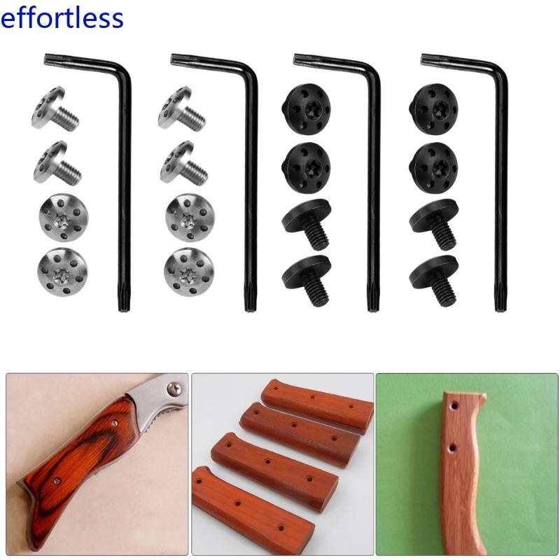 EL ที่แม่นยํา 416 สแตนเลสสตีล 4 ชิ้นจับสกรูสําหรับ 92FS M9 รุ่นซ่อม