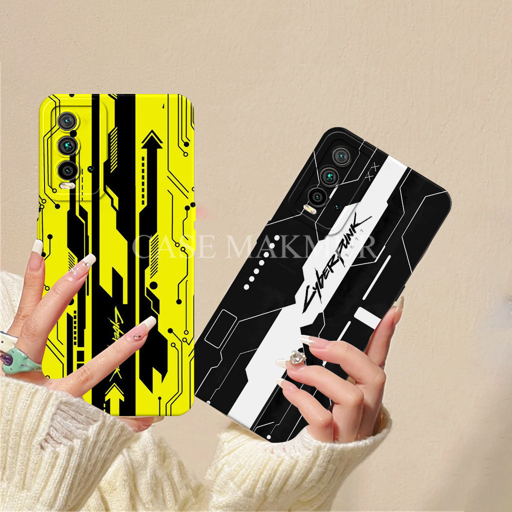 Softcase Xiaomi Redmi 9t เคสซิลิโคน Pro Camera Custom Cyb3r Motif