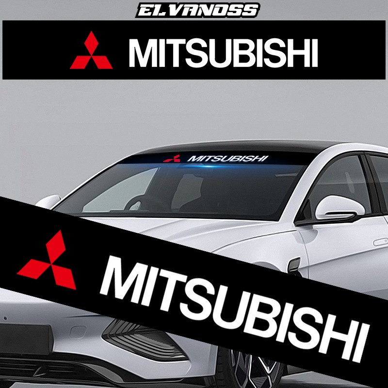 สติ๊กเกอร์กระจกหน้ารถแบบกําหนดเองสําหรับ Mitsubishi ASX I200 Outlander Lancer
